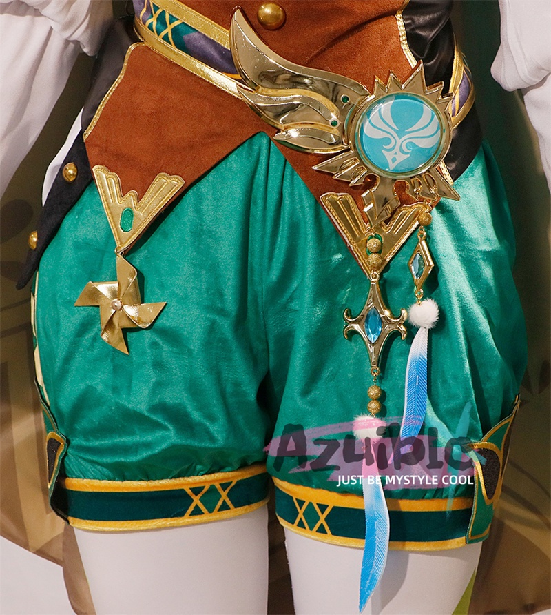 Azuiblc 原神 バルバトス ウェンティ コスプレ Venti モンド城 魔神 コスチューム 仮装 ハロウィン ウェンティ /