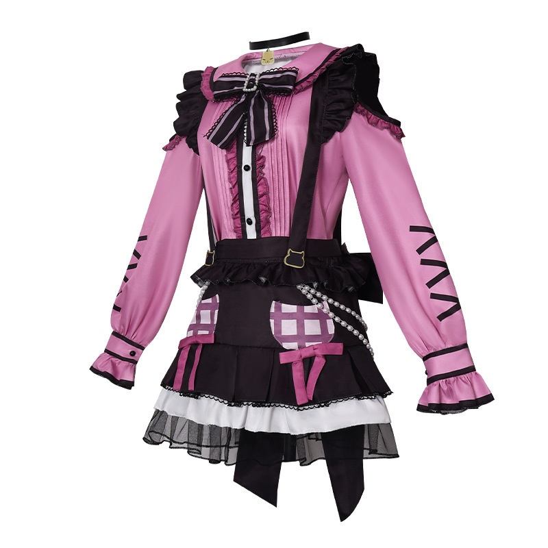 Azuiblc BanG Dream! ガルパ 湊 友希那 凛々しいRoseliaの歌姫 コスプレ衣装 ワンピース バンドリ! ガールズバンドパーティ!