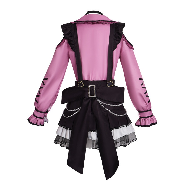 Azuiblc BanG Dream! ガルパ 湊 友希那 凛々しいRoseliaの歌姫 コスプレ衣装 ワンピース バンドリ! ガールズバンドパーティ!