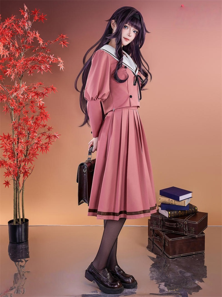 Azuiblc 薫る花は凛と咲く 和栗 薫子 コスプレ衣装 ユニフォーム 女子制服 わぐり かおるこ ウィッグ追加 中学 JK服 ハロウィン