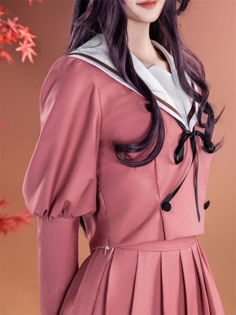 Azuiblc 薫る花は凛と咲く 和栗 薫子 コスプレ衣装 ユニフォーム 女子制服 わぐり かおるこ ウィッグ追加 中学 JK服 ハロウィン