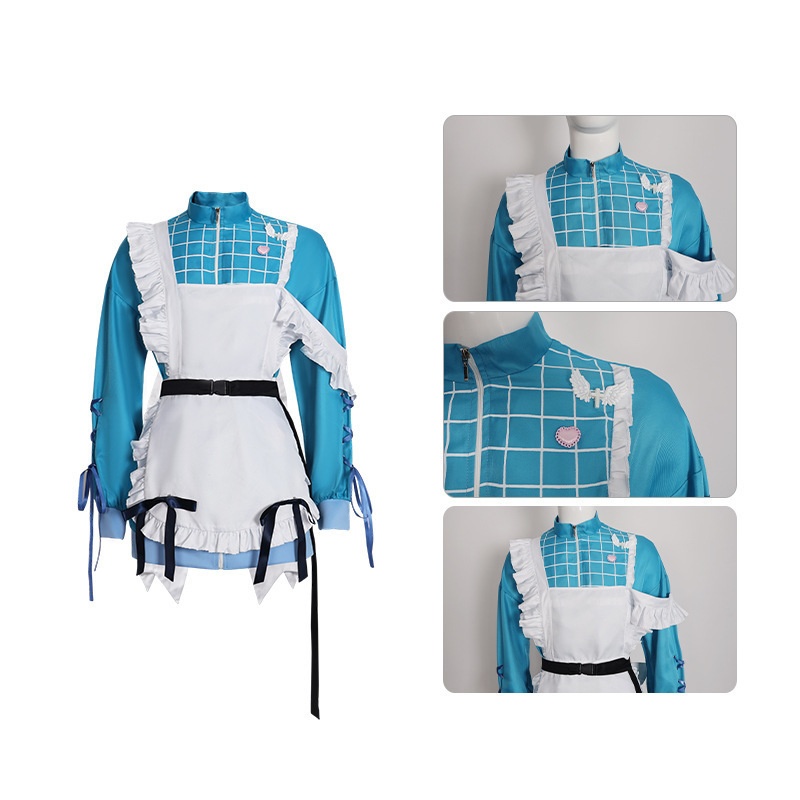 Azuiblc 様ちゅ~ず! センセー女の子似合ってるよっ! 白鳩いのり コスプレ衣装 ワンピース 仮装