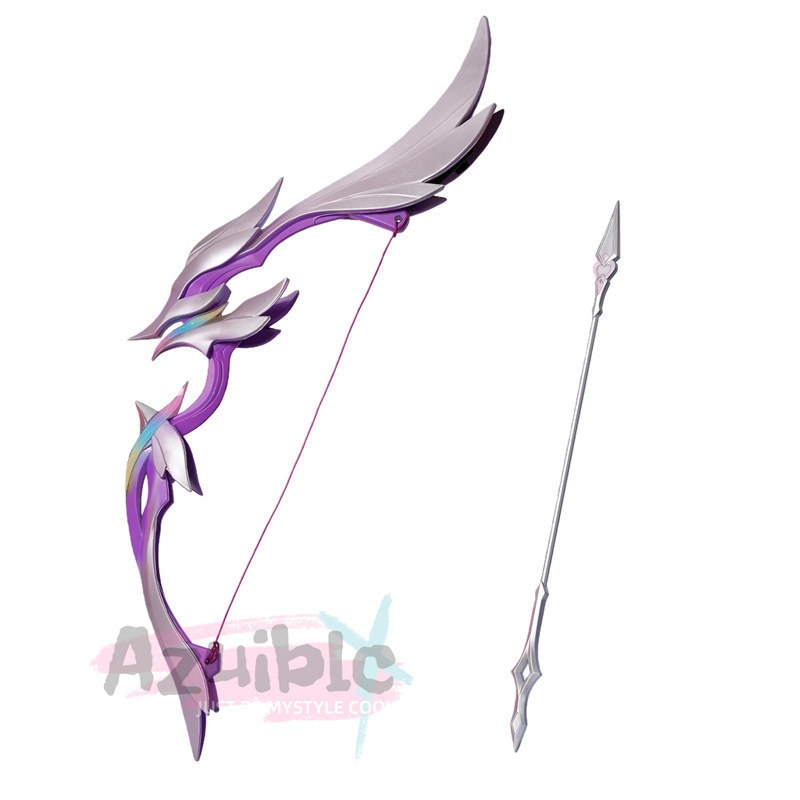 Azuiblc 崩壊スターレイル　キュレネ 　モチーフ武器　 専用弓セット | PU樹脂製 115cm 武器モデル コスプレ小道具