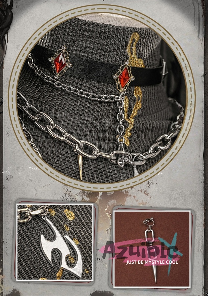 Azuiblc 第五人格 隠者 コスプレ衣装 隠者のUR衣装 金属パーツ+3d樹脂パーツ アルヴァ・ロレンツ コスチューム