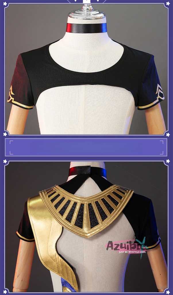 Azuiblc 原神 セノ コスプレ衣装 Cyno スメール/沈黙の殿 アヌビス コスチューム イベント