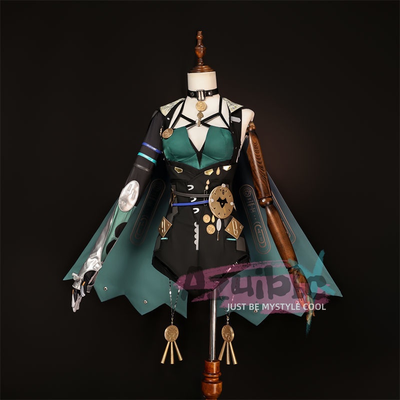 Azuiblc　ゼンゼロ　リュシア　コスプレ衣装　3d樹脂パーツ　尻尾付き　コスチューム