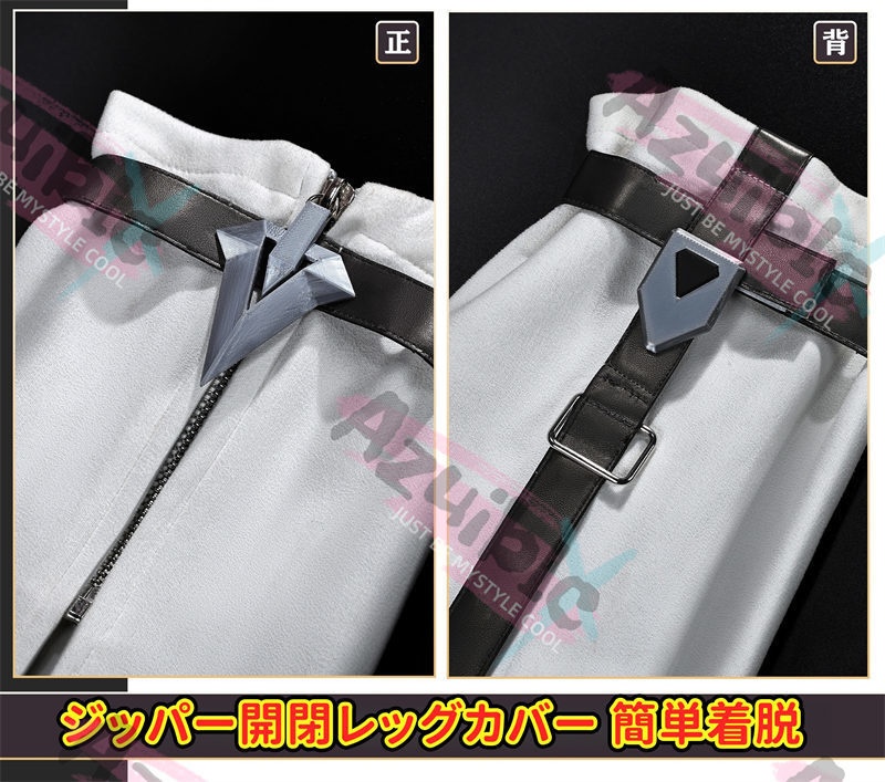 Azuiblc 原神 イルーガ コスプレ衣装 発光神の目 LED 背中発光パーツ 闇夜の燃芯 Luna4 イベント 舞台服