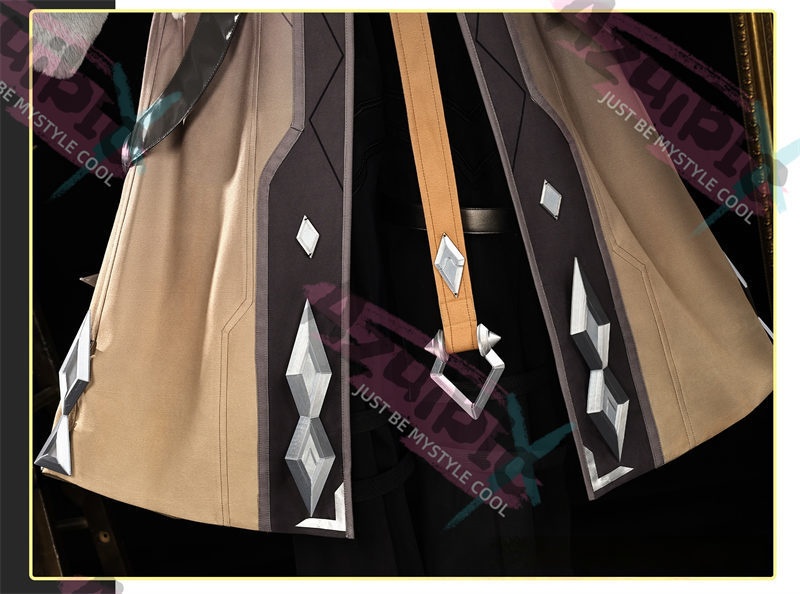 Azuiblc 原神 イルーガ コスプレ衣装 発光神の目 LED 背中発光パーツ 闇夜の燃芯 Luna4 イベント 舞台服