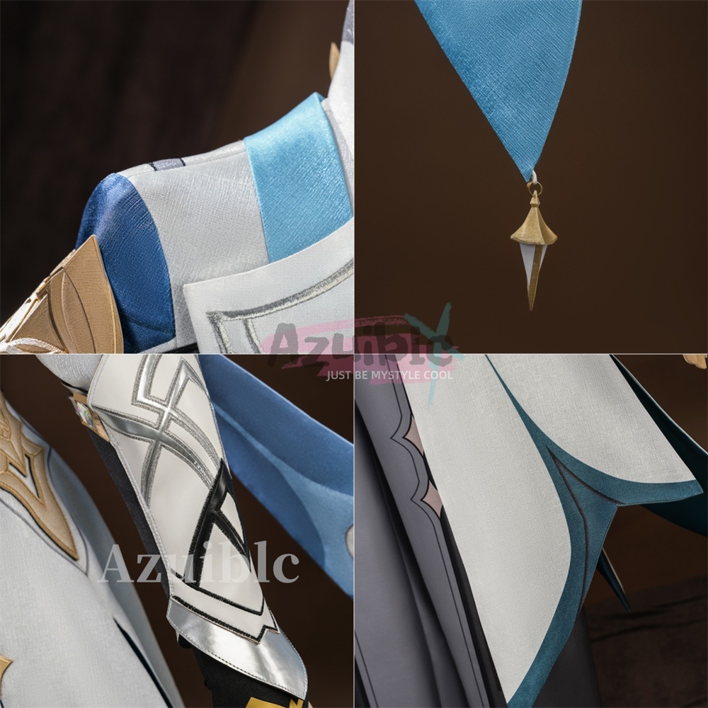 Azuiblc 原神 空・蛍 新たなる天地 コスプレ衣装 仮装 発光可能 イベント 舞台服 3d樹脂パーツ