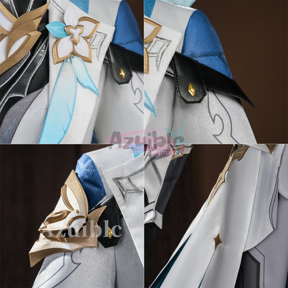 Azuiblc 原神 空・蛍 新たなる天地 コスプレ衣装 仮装 発光可能 イベント 舞台服 3d樹脂パーツ