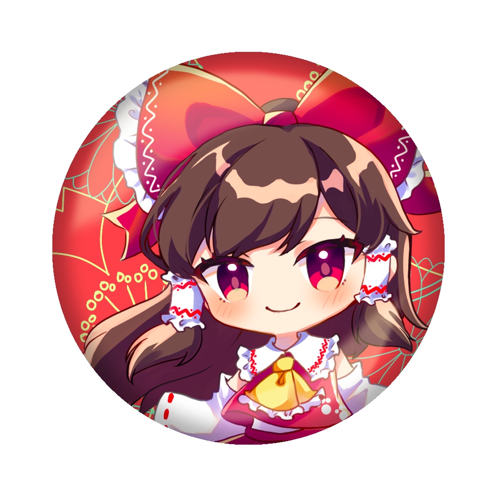 霊夢缶バッジ