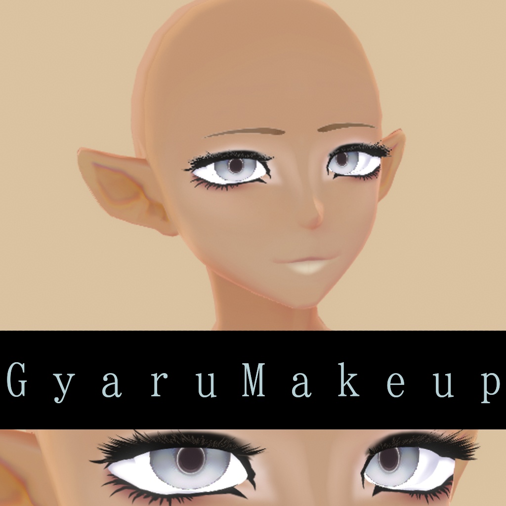 [Vroid] Gyaru Makeup (Fem and Masc)
