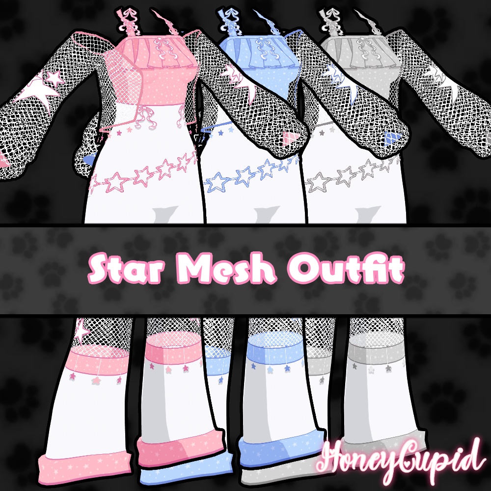 [VRoid] Star Mesh Outfit