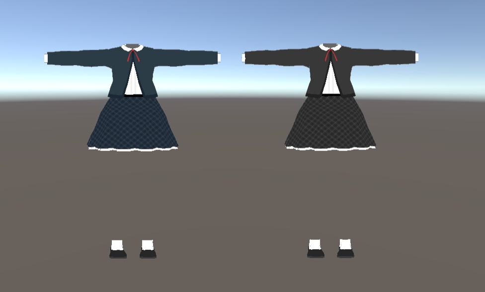 ラウラちゃん専用チェックスカートとボレロ