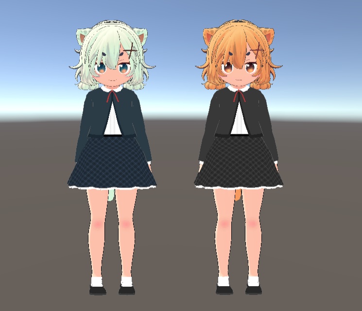 ラウラちゃん専用チェックスカートとボレロ