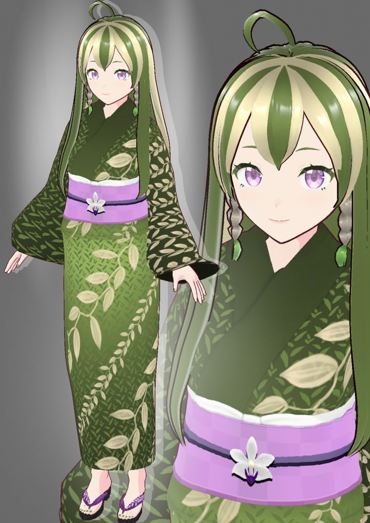 vrmアバター「珠蒼香コカブ」