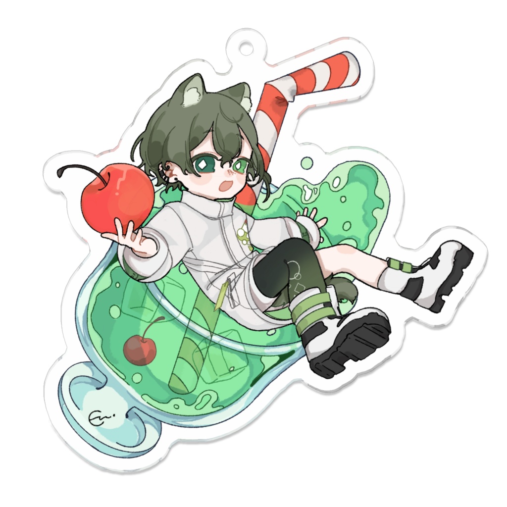 クリームソーダアクキー