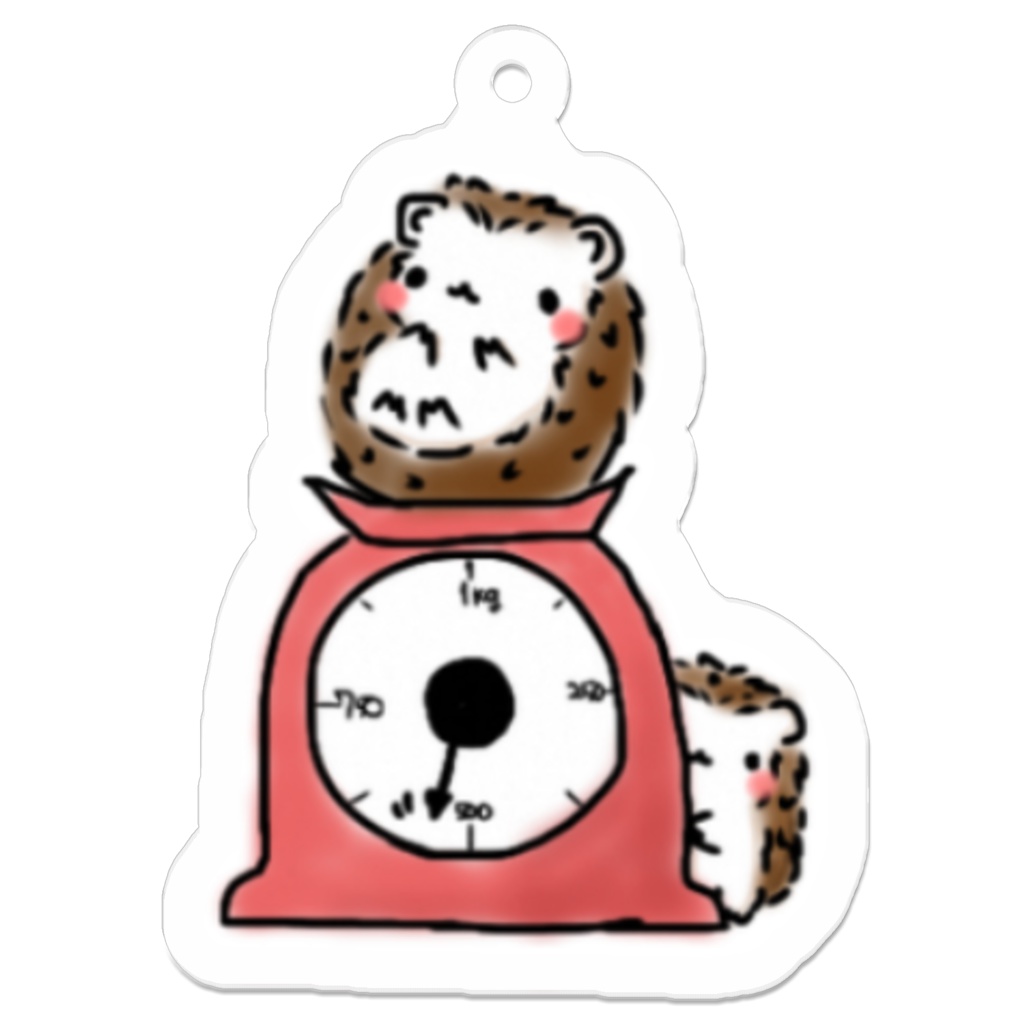 はりさん 太ってもーた、アクリルキーホルダー