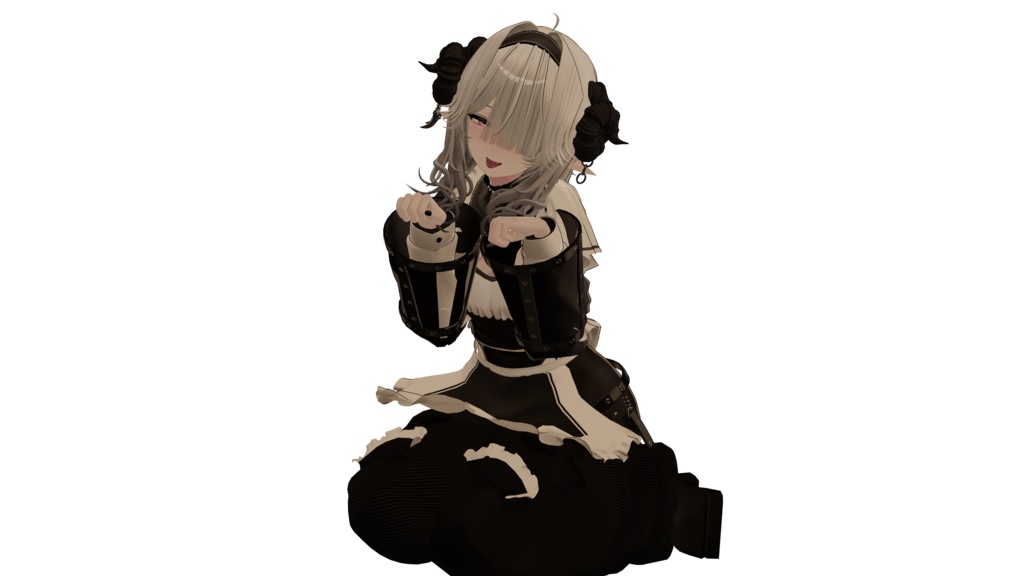 [無料]アバターポーズ集 vol.1（寝そべり・立ち・座りポーズ15種）