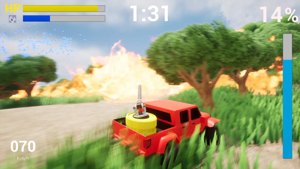 野山をかけて、みずをかける RESCUE