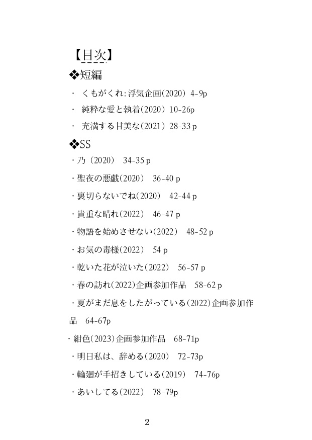 【匿名発送】にかさに再録集2