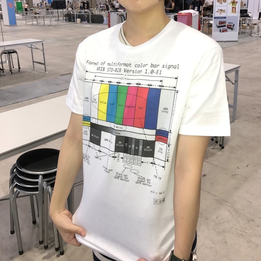 カラーバーtシャツ Takumi Devices Booth
