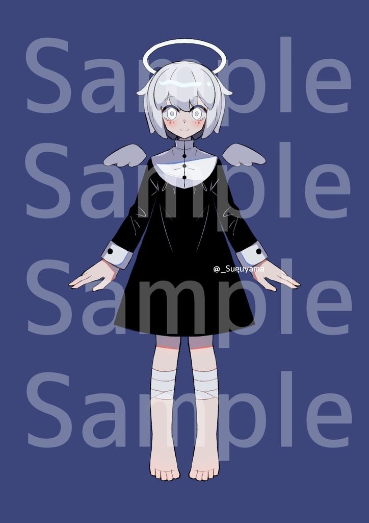 【VTubeStudio対応】白い天使少女