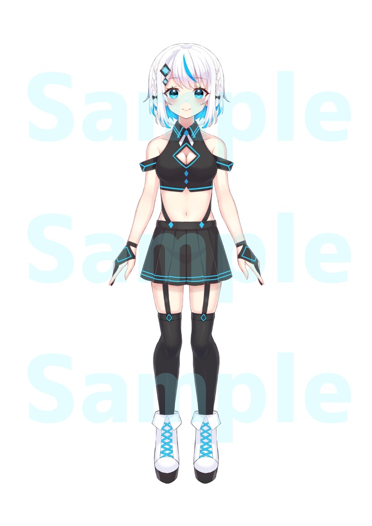 【VTubeStudio対応】水色少女