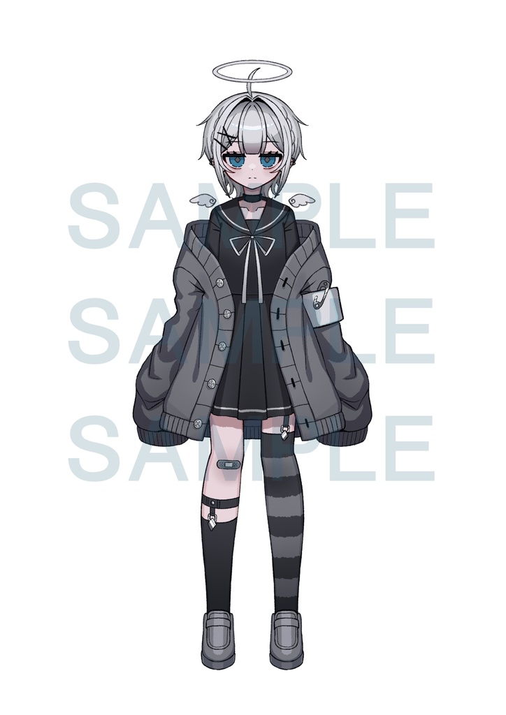 【汎用モデル】デフォルメ天使の子【VTS対応】