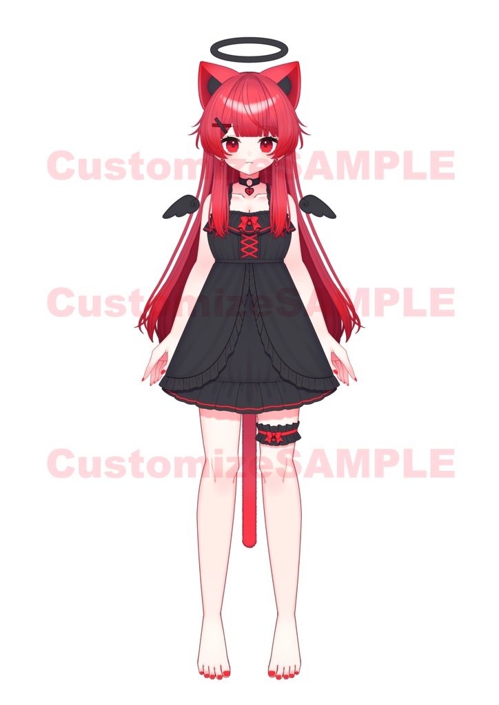 【汎用モデル】カスタム猫耳【VTS対応】