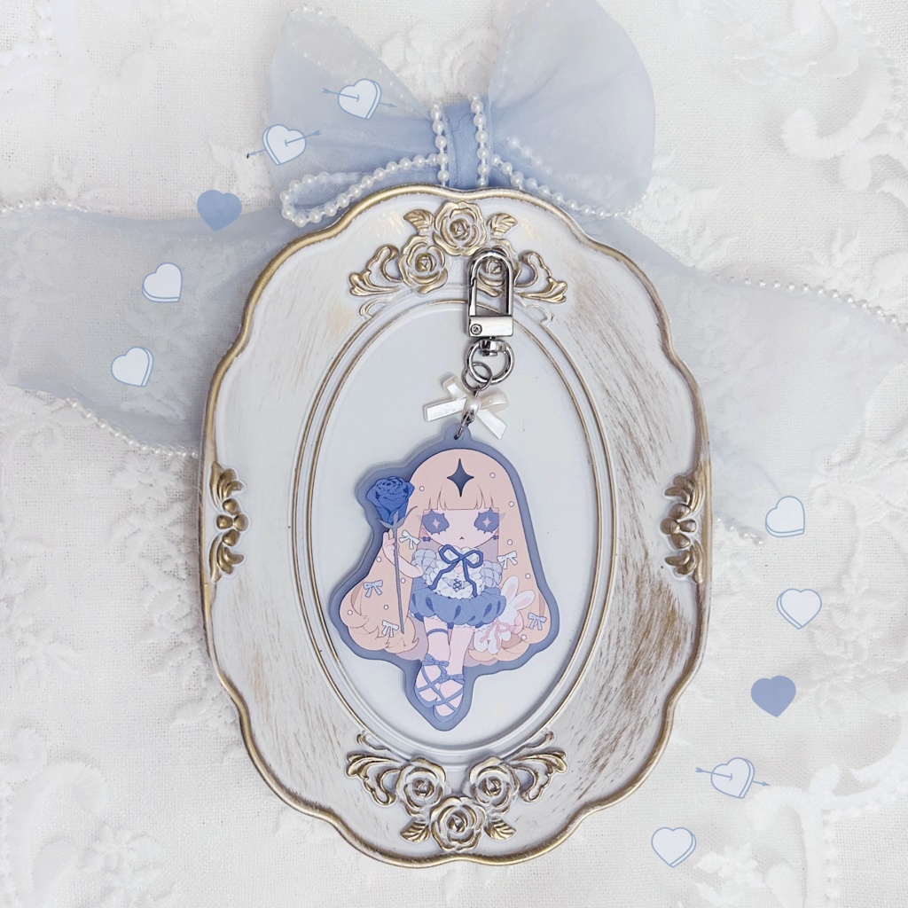 【受注販売 ※2/5まで】Acryl Keyholder 『Blue Rose』