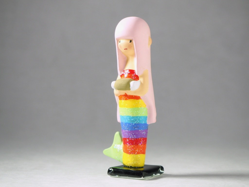 日本の妖怪少女 ミニフィギュア 特別カラー アマビエ