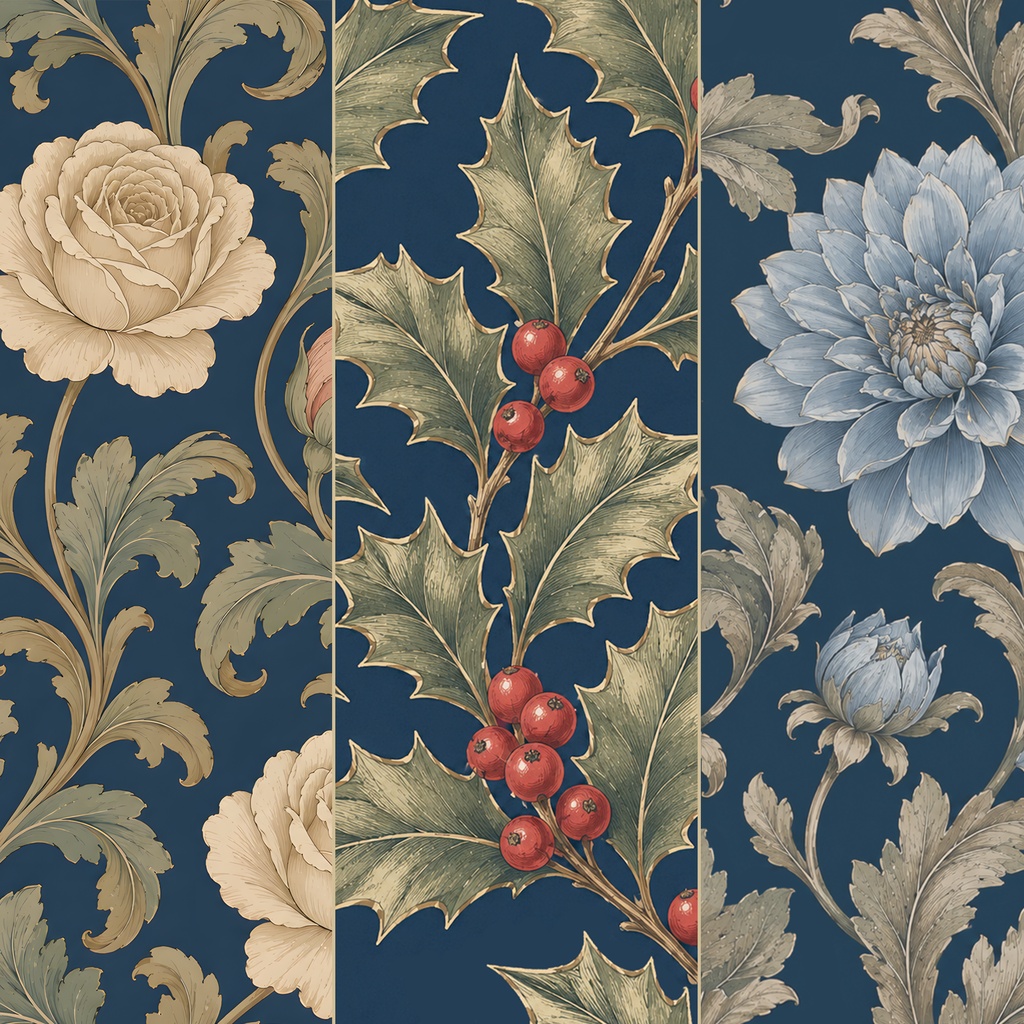 VintageBotanical デジタルペーパー