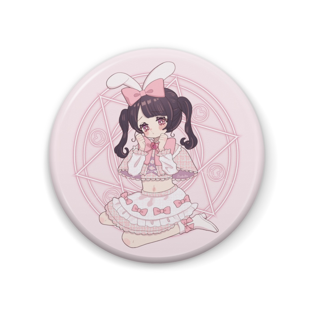 うさみみ缶バッチ