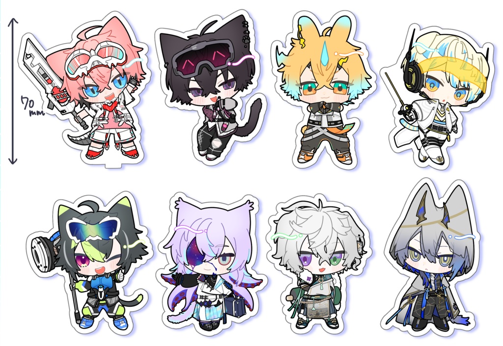 【非公式】ちみけもアクリルスタンド