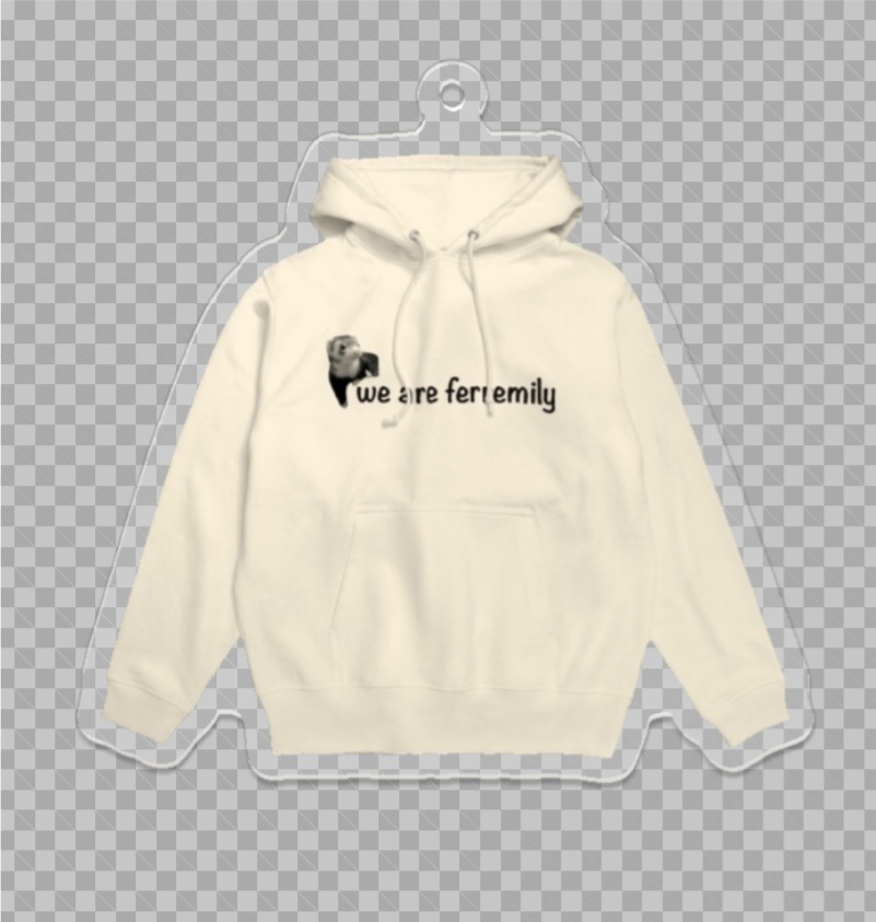 we are ferremilyパーカーキーホルダー《70×70》