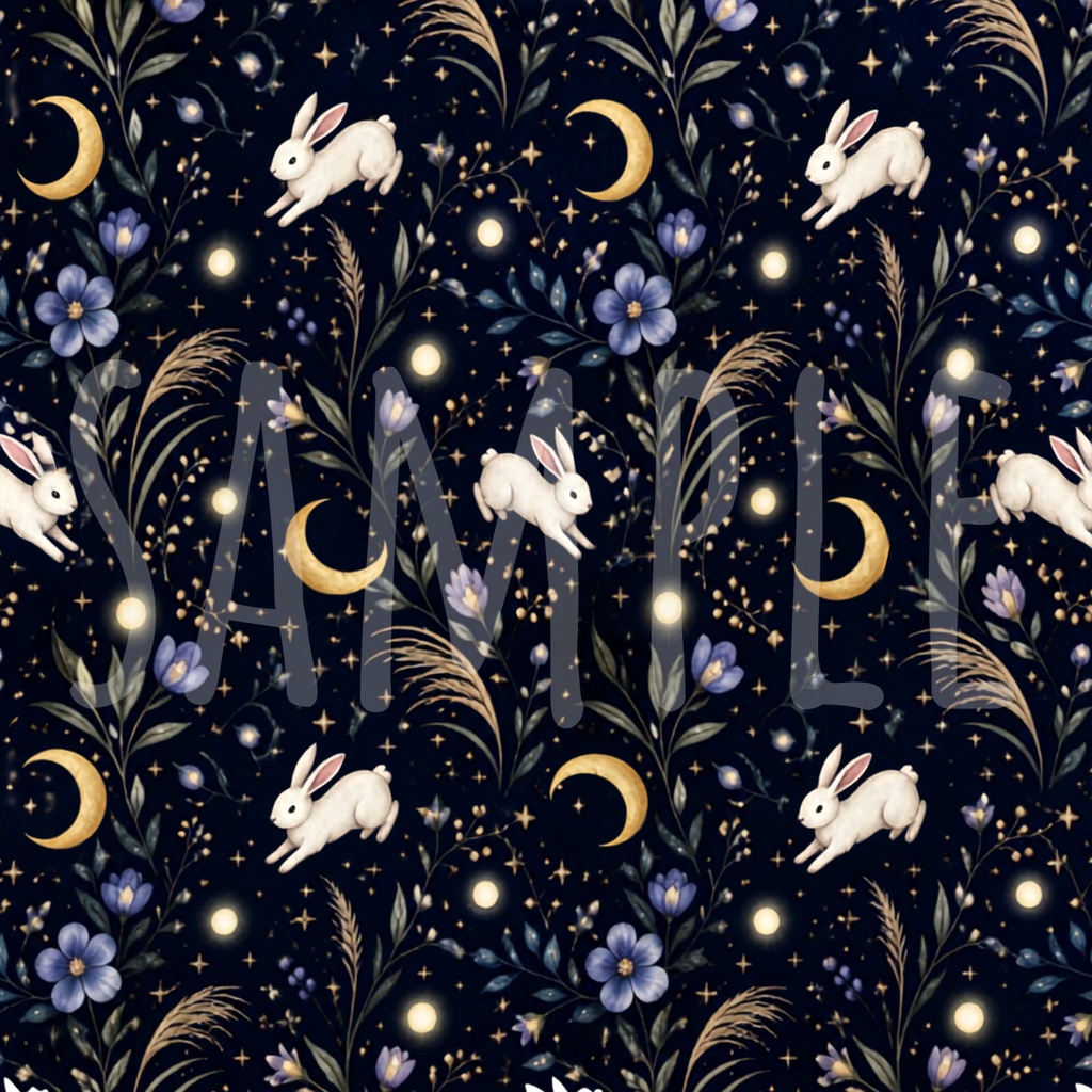 月夜とうさぎの和モダンデジタルペーパー 3種セット(2000×2000px)