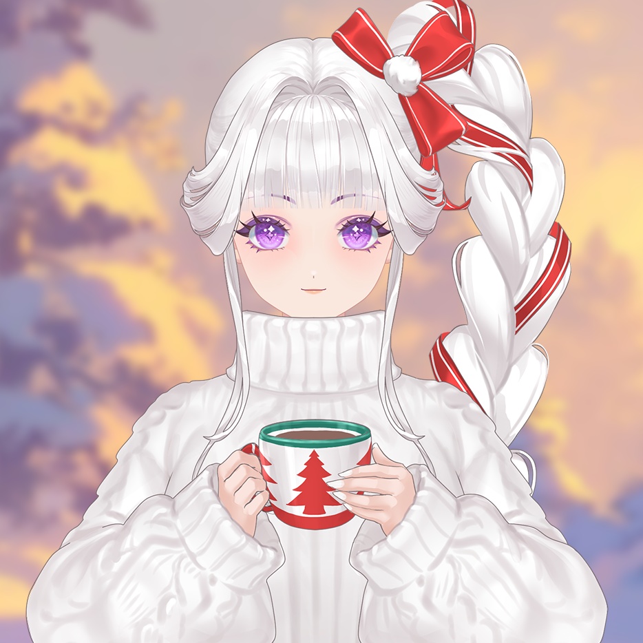 [Vtuber素材] 温泉衣装 / [Vtuber Assets] Sweater with chocolate cup
