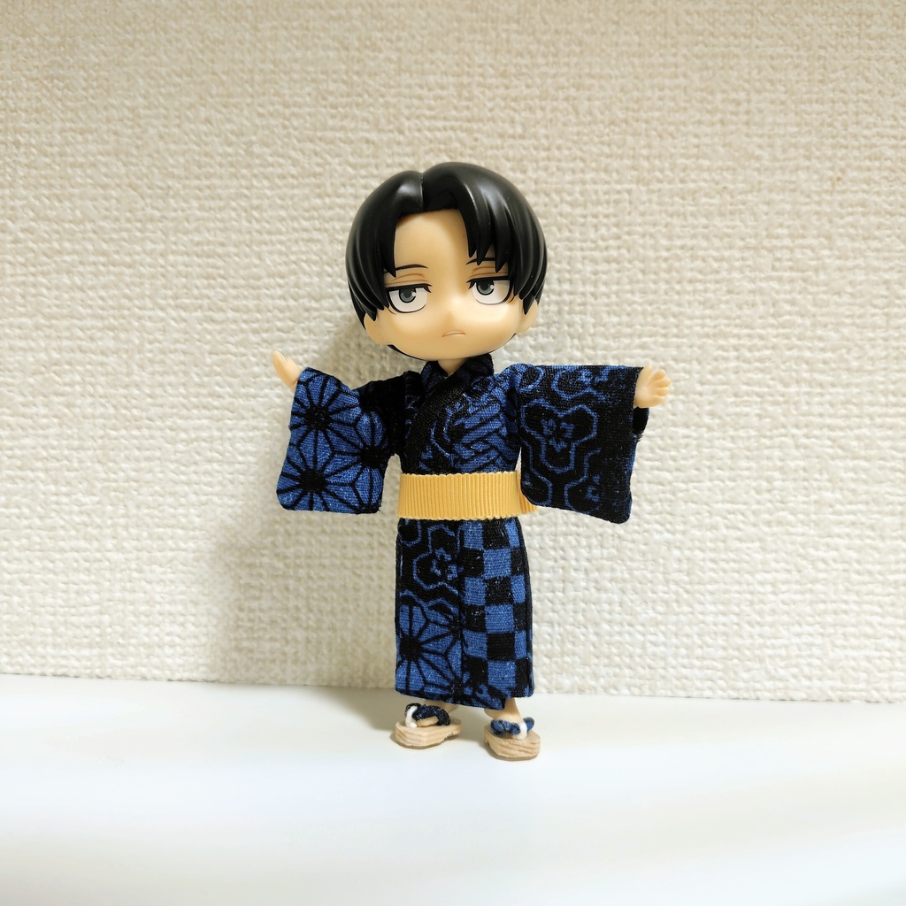 伝統和柄の浴衣・帯セット(通常身長メンズ用)