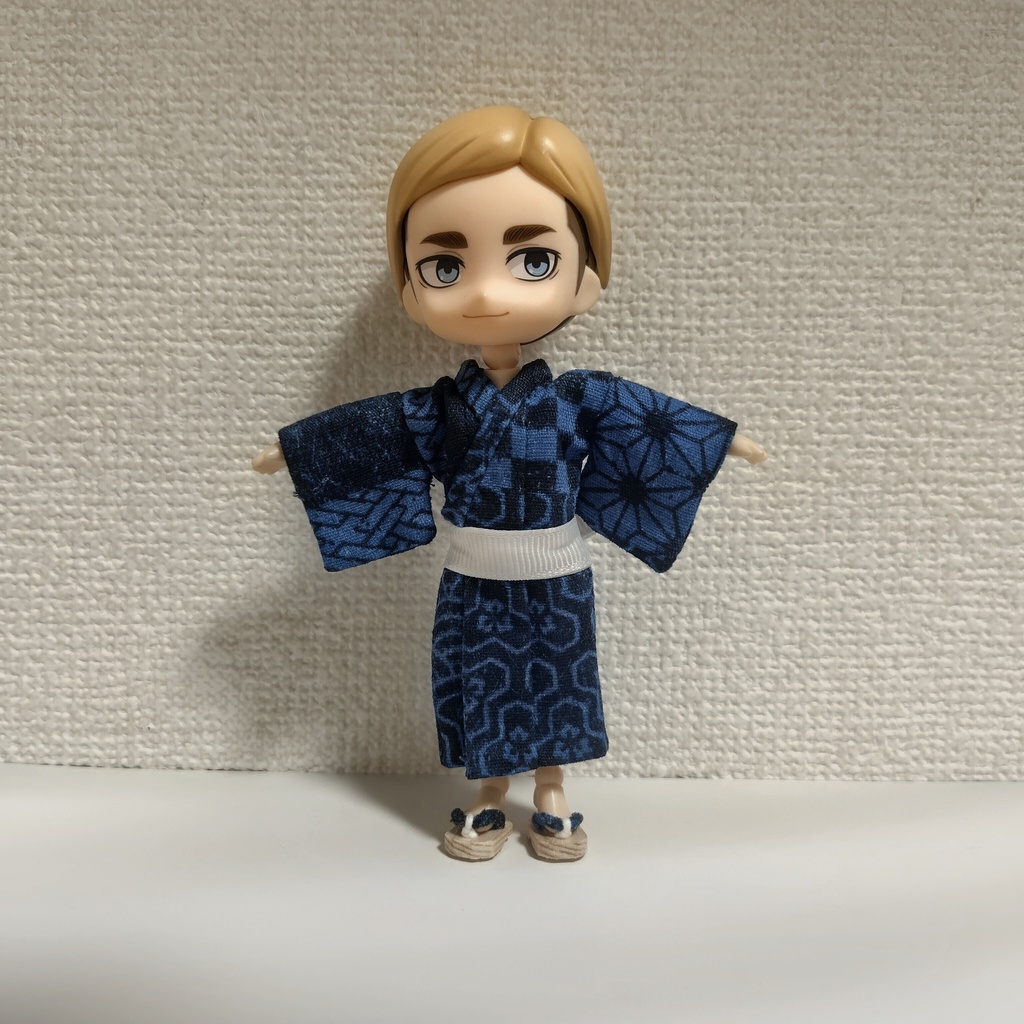 伝統和柄の浴衣・帯セット(身長調整メンズ用)