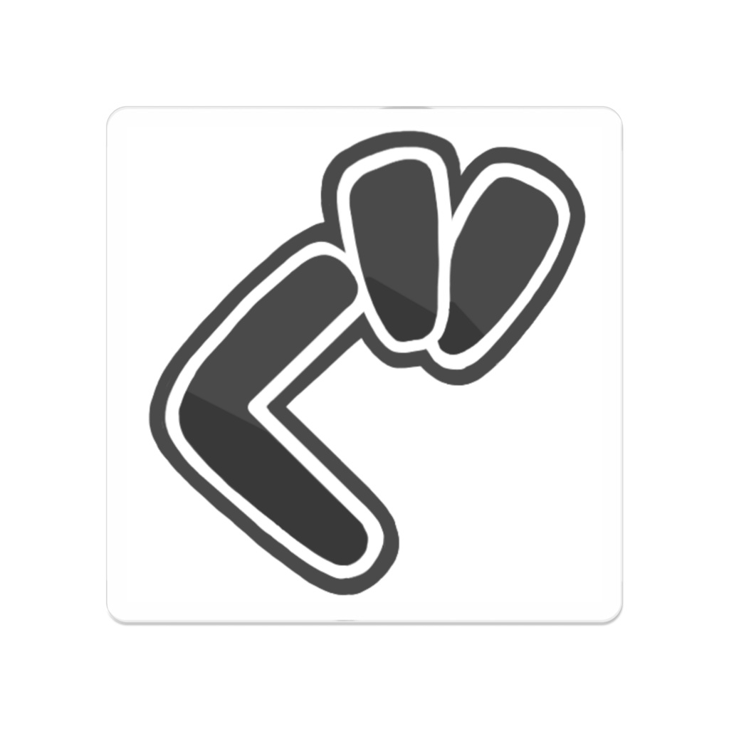 四角アクリルバッチ（小）