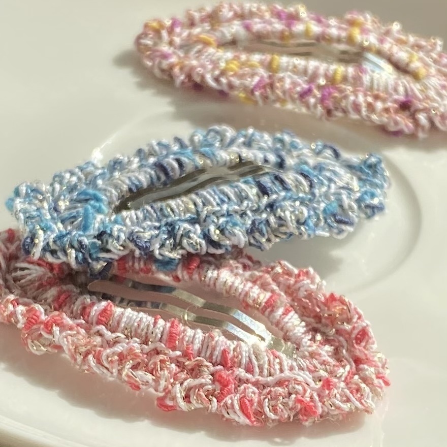 【ファンシー×金ラメ】パッチンピン (受注生産)