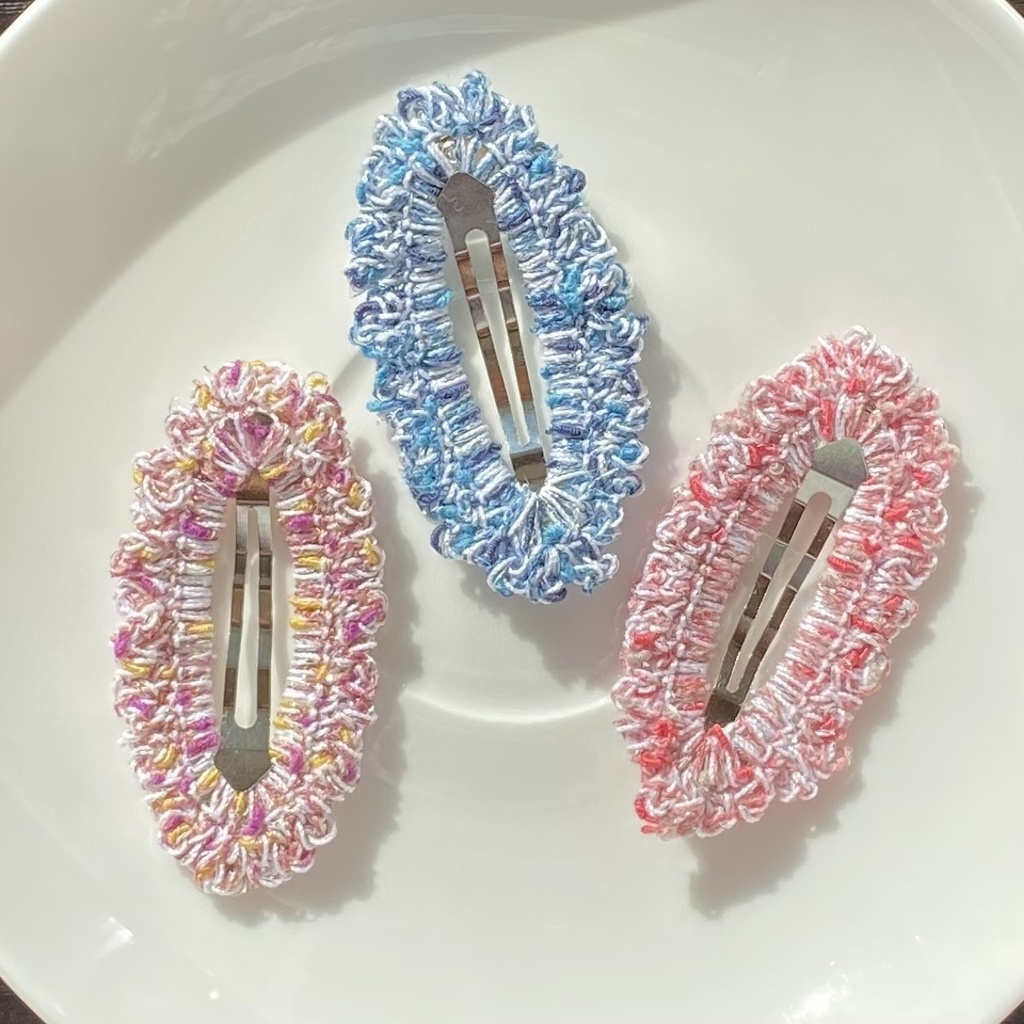 【ファンシー×銀ラメ】パッチンピン (受注生産)