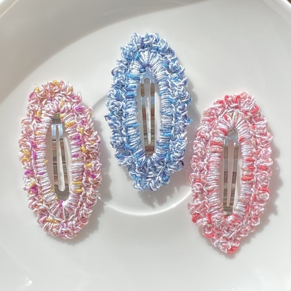 【ファンシー×銀ラメ】パッチンピン (受注生産)