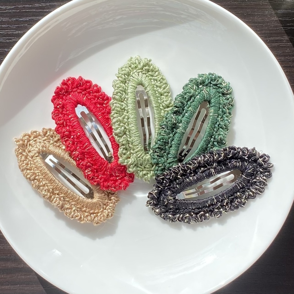 【単色×金ラメ】パッチンピン (受注生産)