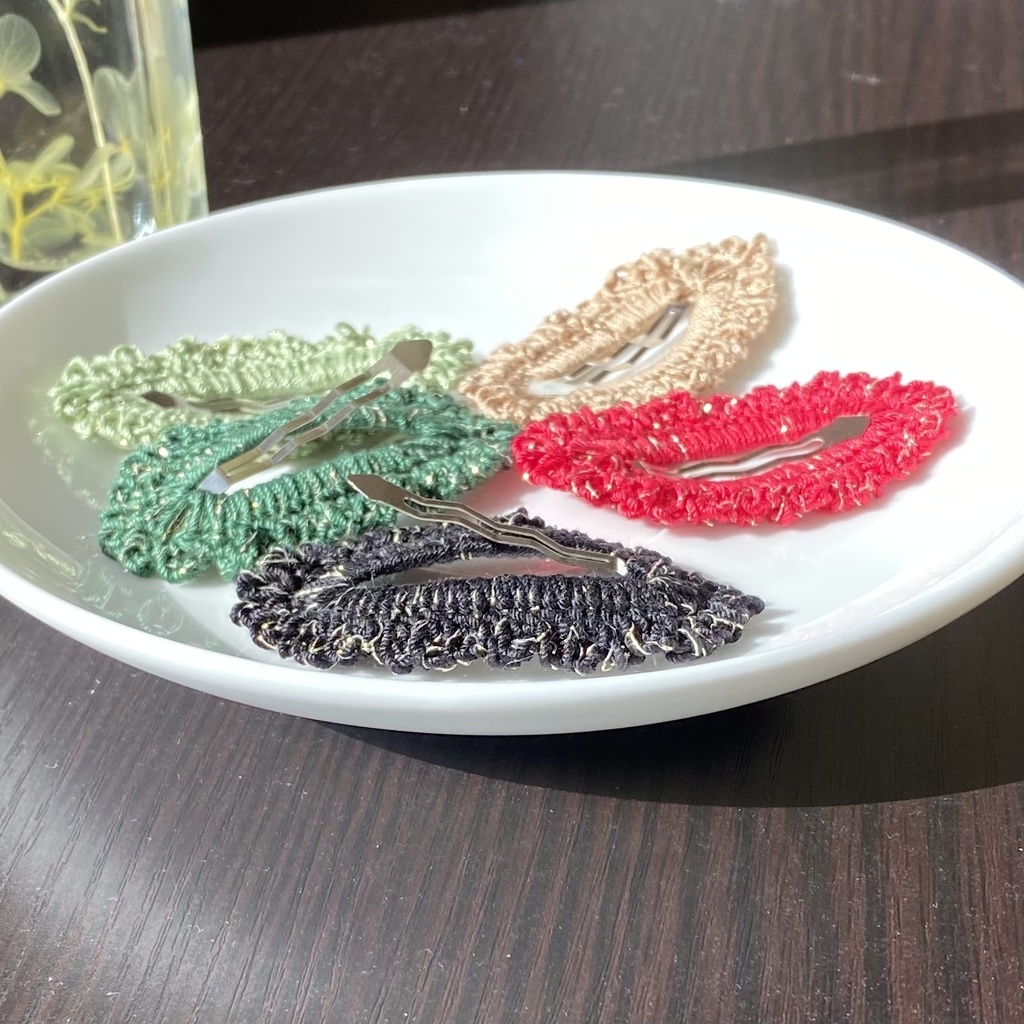 【単色×金ラメ】パッチンピン (受注生産)