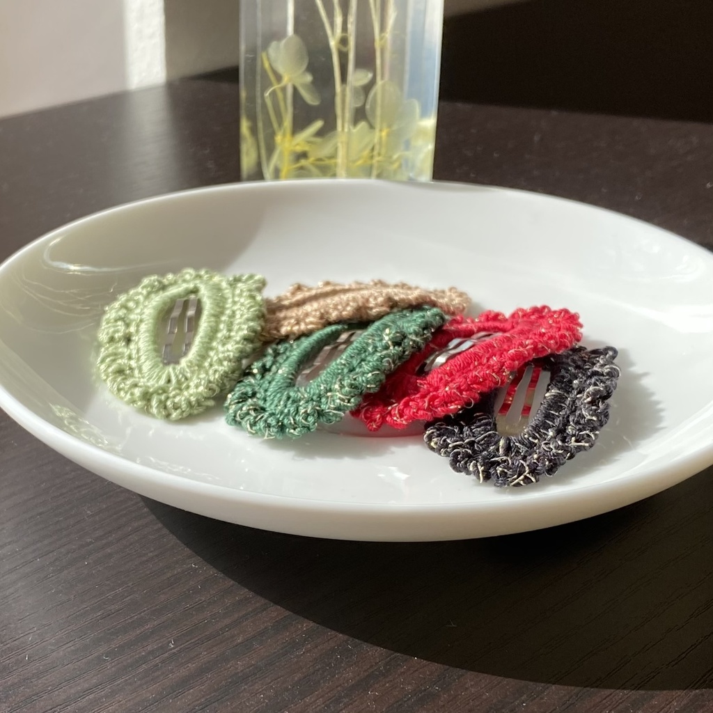 【単色×金ラメ】パッチンピン (受注生産)