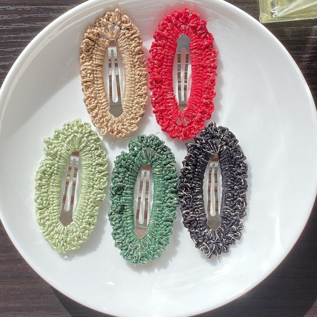 【単色×金ラメ】パッチンピン (受注生産)