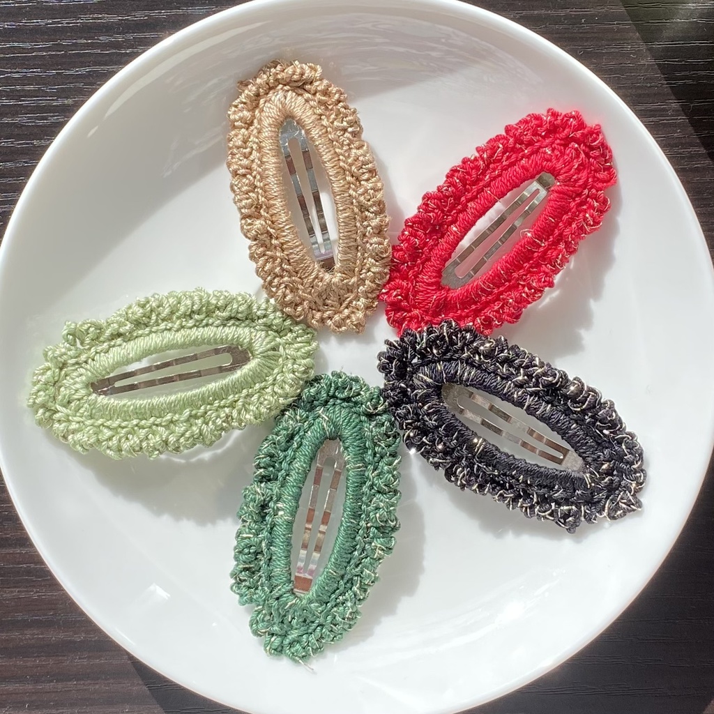 【単色×金ラメ】パッチンピン (受注生産)