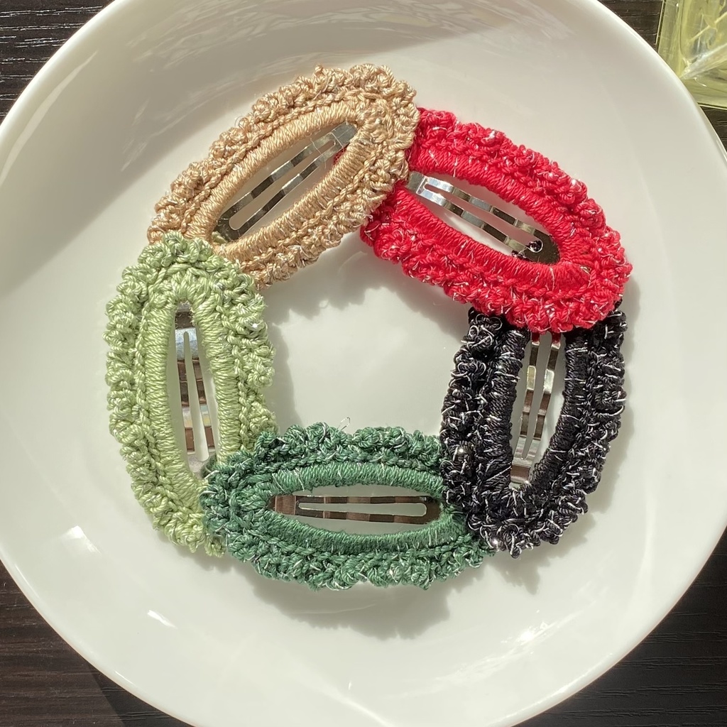 【単色×銀ラメ】パッチンピン (受注生産)